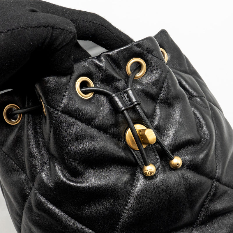 Chanel 24C 19 Backpack Lambskin Black Multicolour Hardware (Microchip)