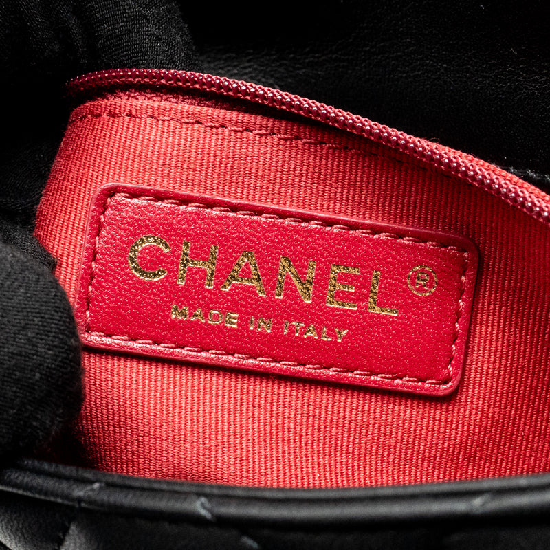 Chanel MY Perfect Mini Flap Bag Lambskin Black GHW (Microchip)