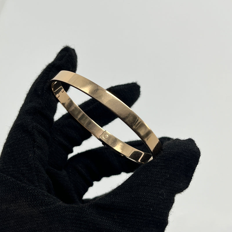 HERMES Size SH Kelly Bracelet Rose Gold, Diamonds