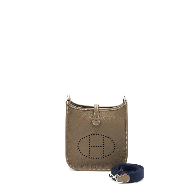 Hermes Mini Evelyne clemence etoupe SHW stamp B