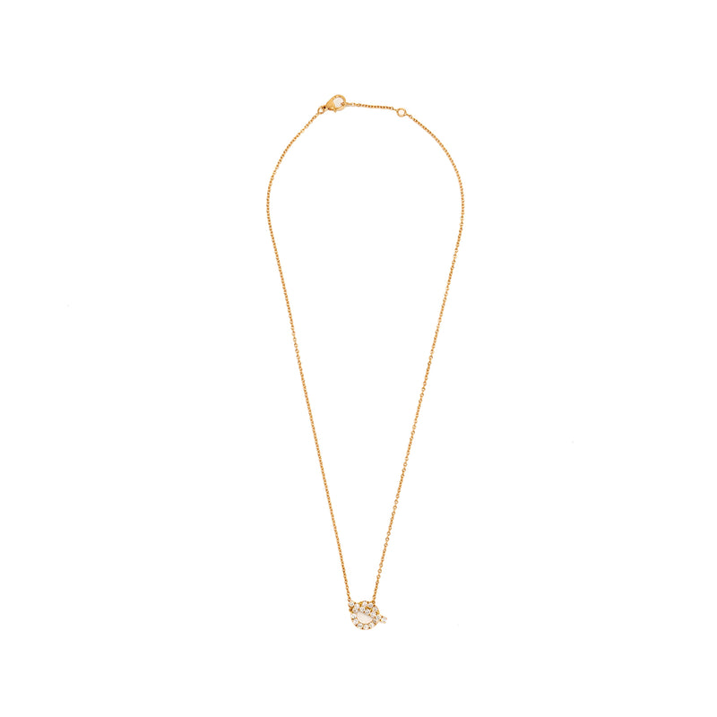 Hermes Finesse Necklace Rose Gold, Diamonds