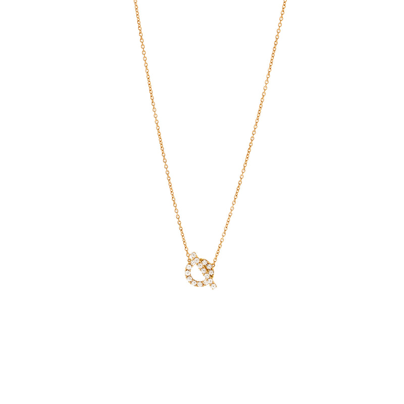 Hermes Finesse Necklace Rose Gold, Diamonds