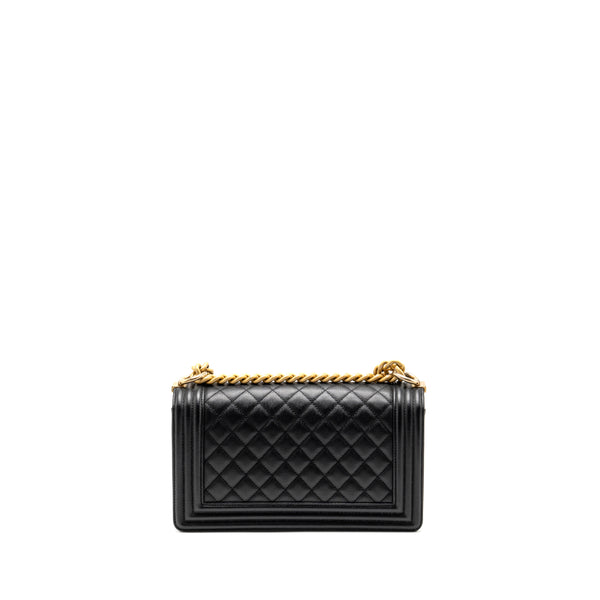 CHANEL Medium Boy Bag Caviar Black GHW