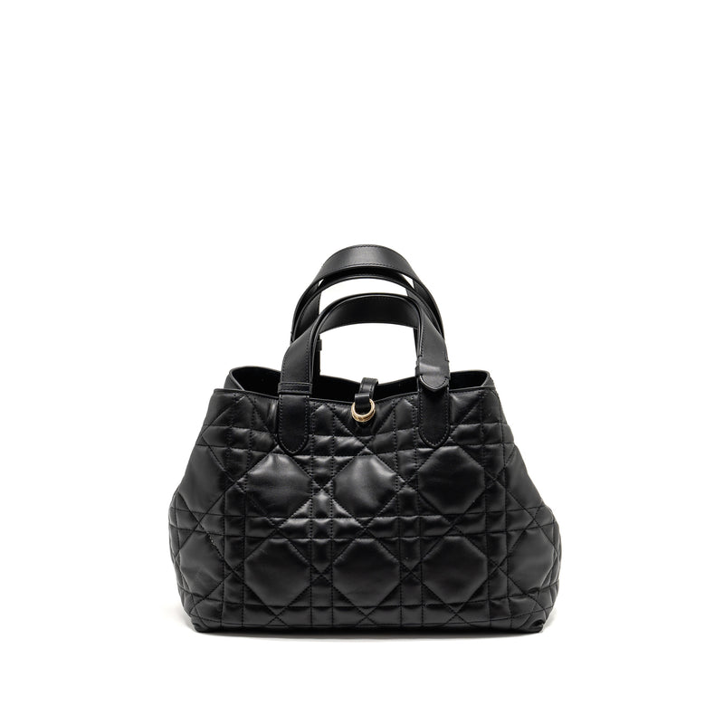 Dior Medium Dior Toujours Tote Bag Macrocannage Calfskin Black LGHW