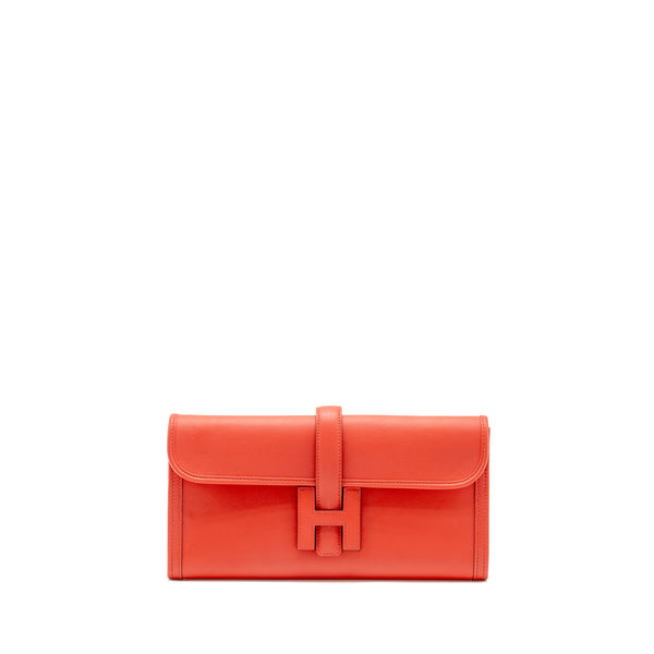 HERMES Jige Elan 29 Swift leather S5 Rouge Tomate Stamp X