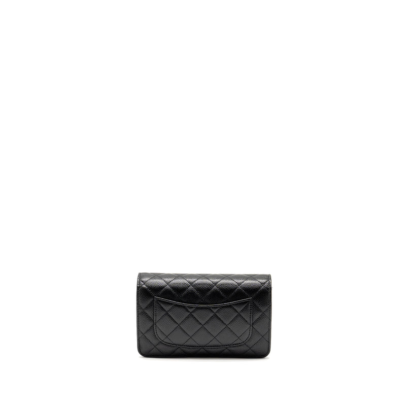 CHANEL Classic Wallet On Chain Caviar Black GHW