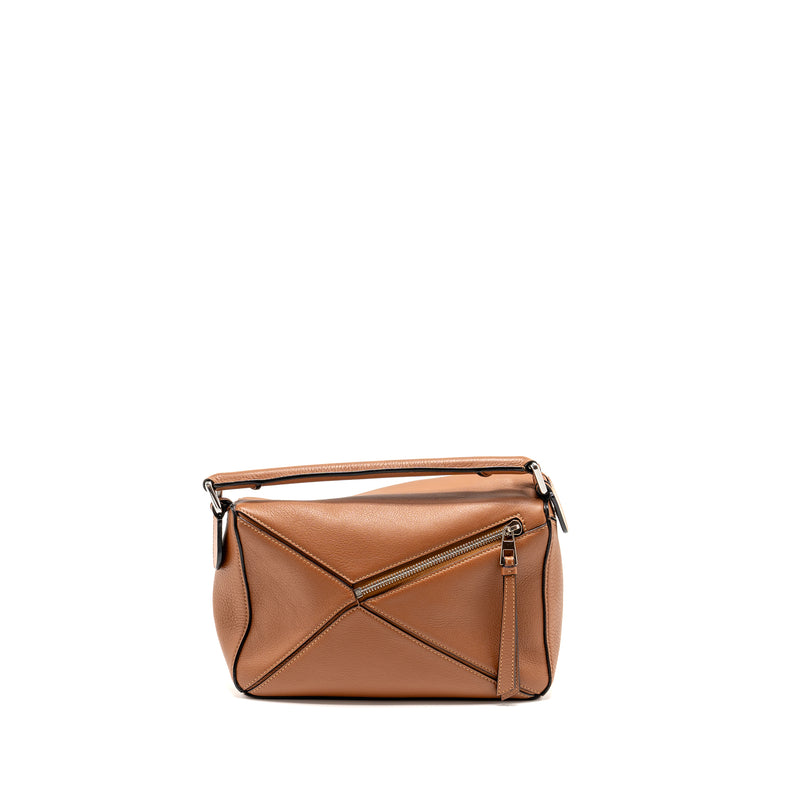 Loewe Small Puzzle Bag Calfskin Tan SHW