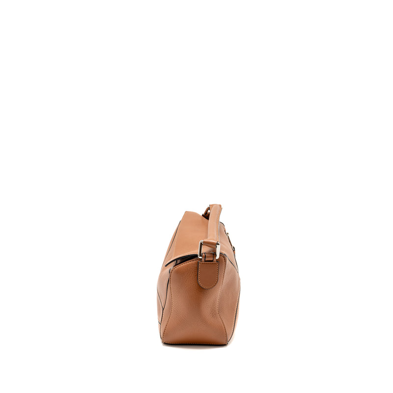 Loewe Small Puzzle Bag Calfskin Tan SHW