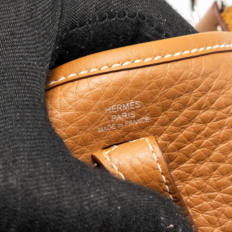 Hermes Mini evelyn Clemence Gold SHW stamp W