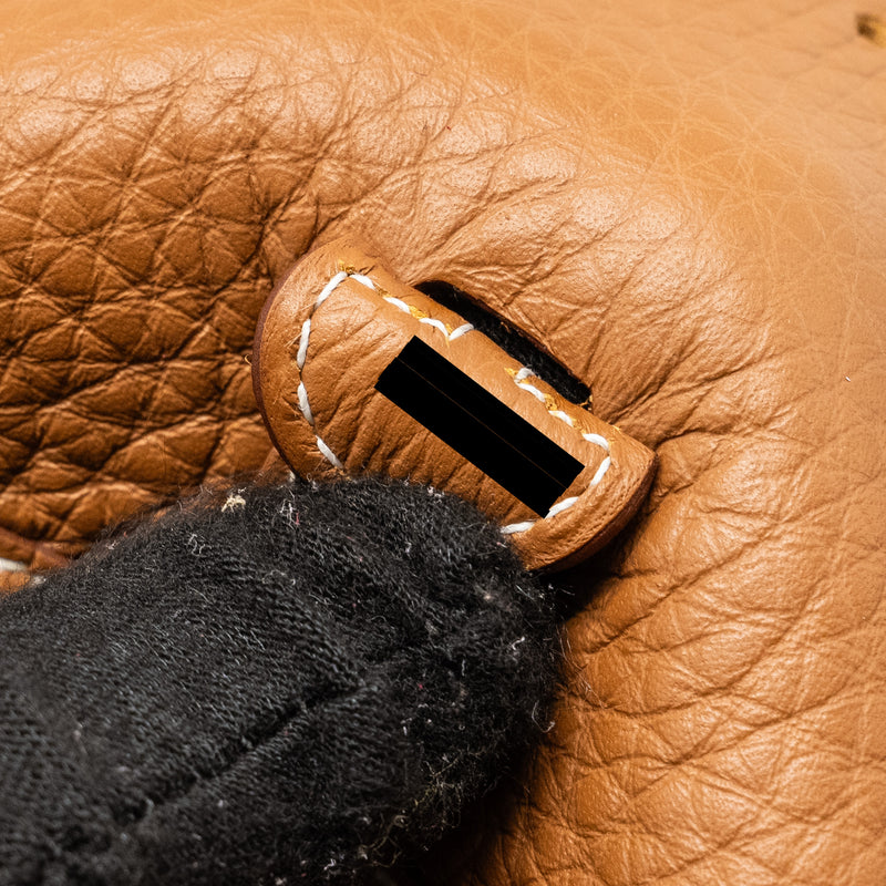 Hermes Mini evelyn Clemence Gold SHW stamp W