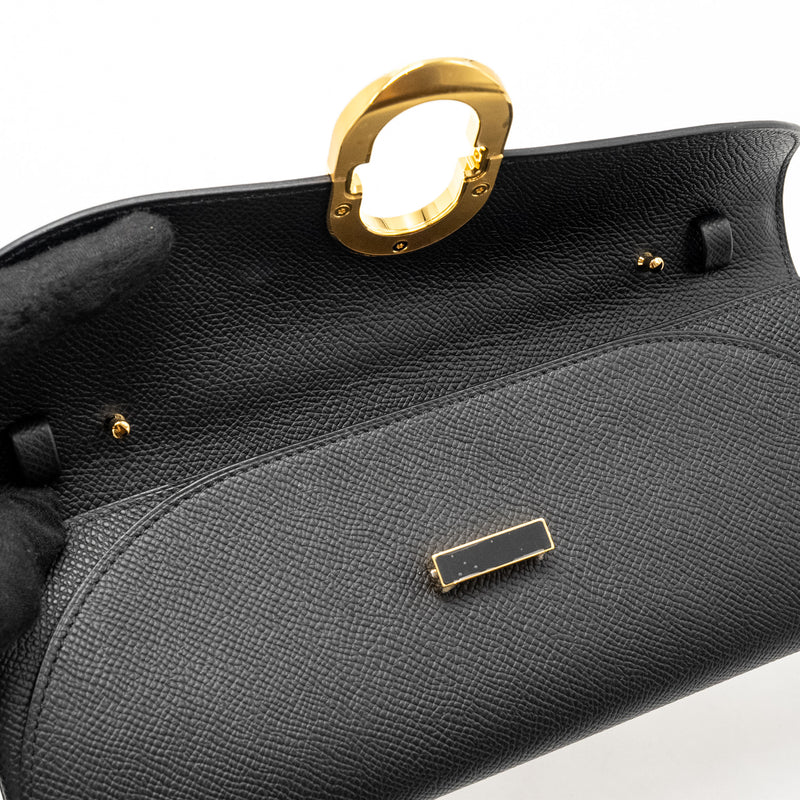 Hermes Maillon To Go wallet epsom black enermal buckle GHW stamp W