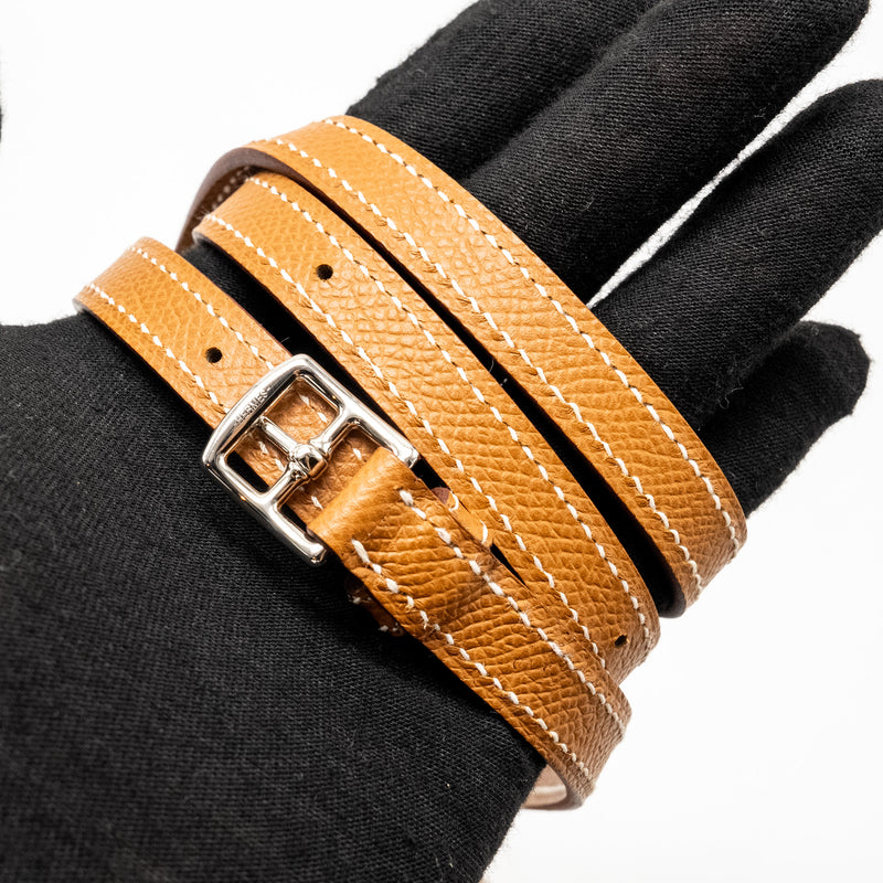 Hermes Hermesnap Epsom Gold SHW Stamp W