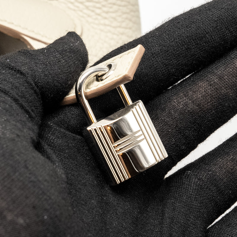 Hermes Picotin 22 Lock Bag Clemence Beton SHW Stamp U
