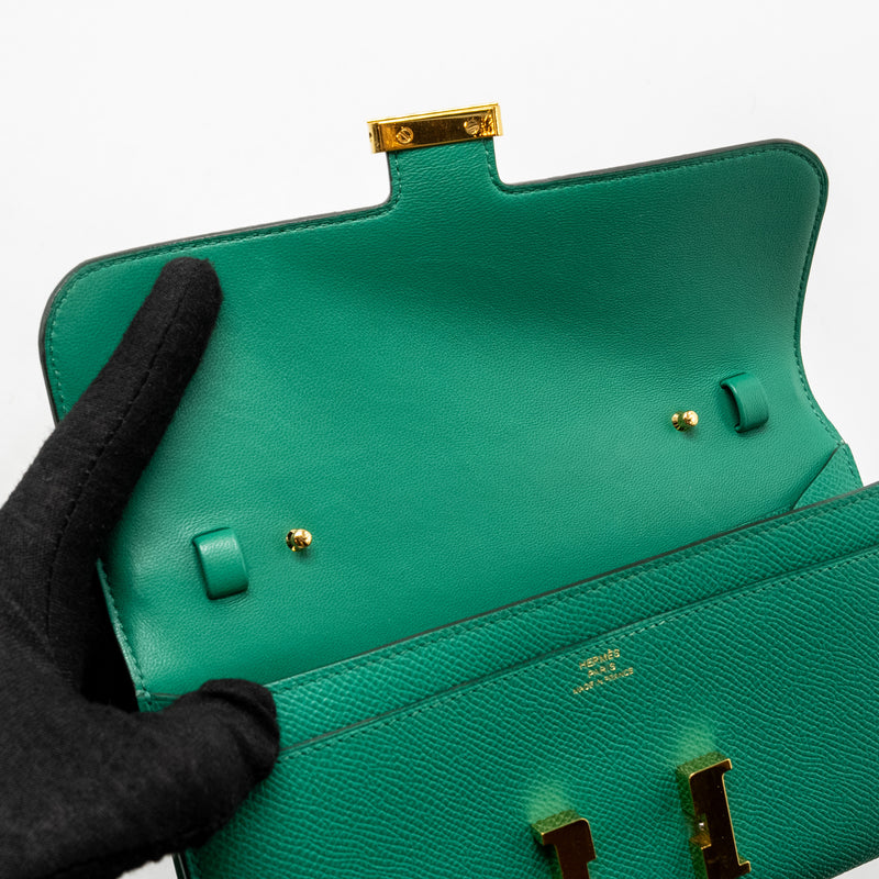 Hermes Constance To Go Epsom Vert Jade GHW Stamp Z