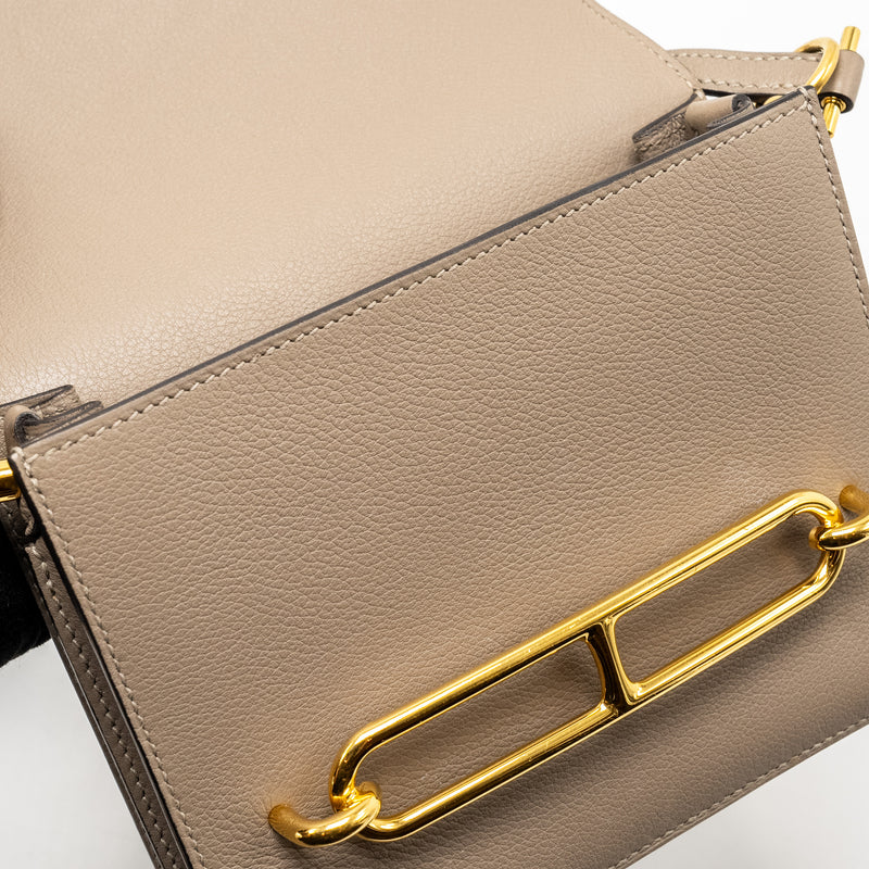 Hermes mini roulis evercolor gris asphalts GHW stamp A