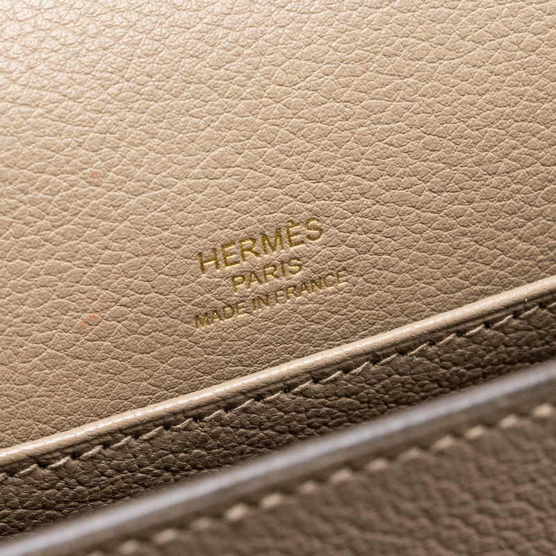 Hermes mini roulis evercolor gris asphalts GHW stamp A