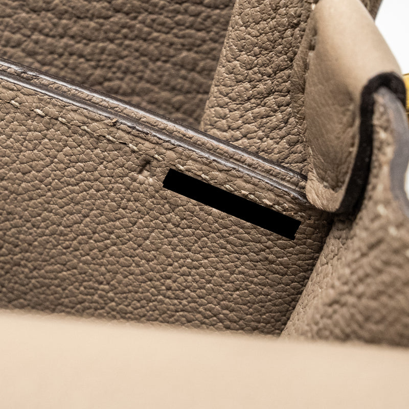 Hermes mini roulis evercolor gris asphalts GHW stamp A
