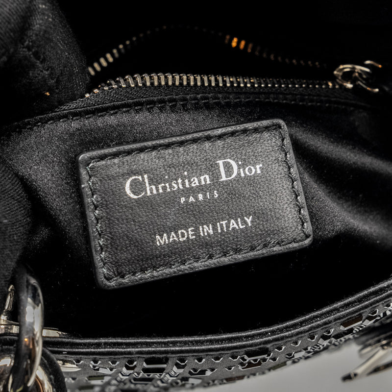 Dior Mini Lady Dior Stain Crystal Black SHW