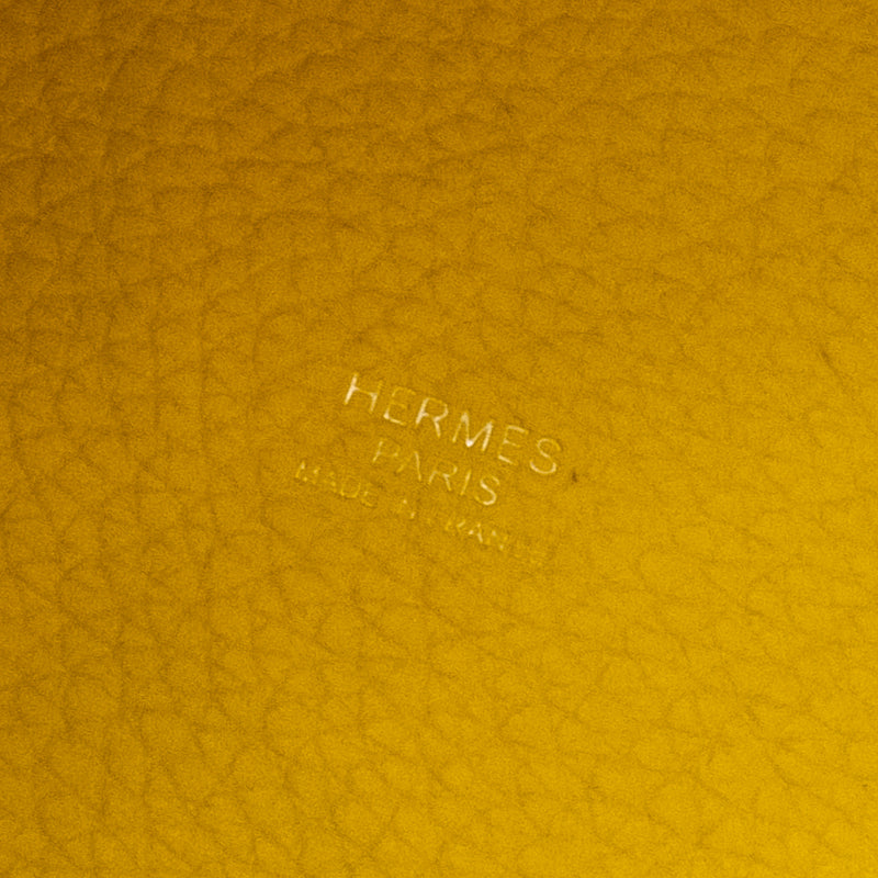 Hermes Picotin 18 Lock Bag Clemence Lime SHW Stamp U