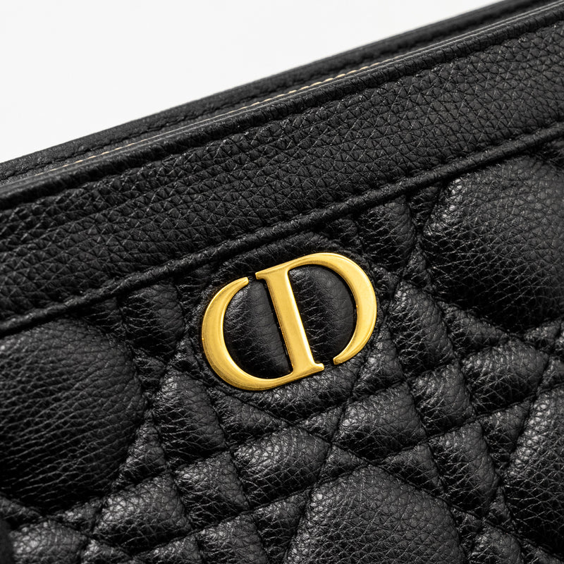Dior Caro Every Dior Pouch Supple Calfskin Black GHW