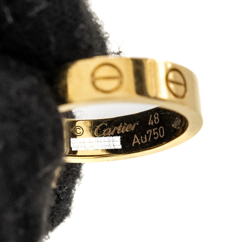 Cartier Size 48 Love Wedding Band Yellow Gold, Diamond