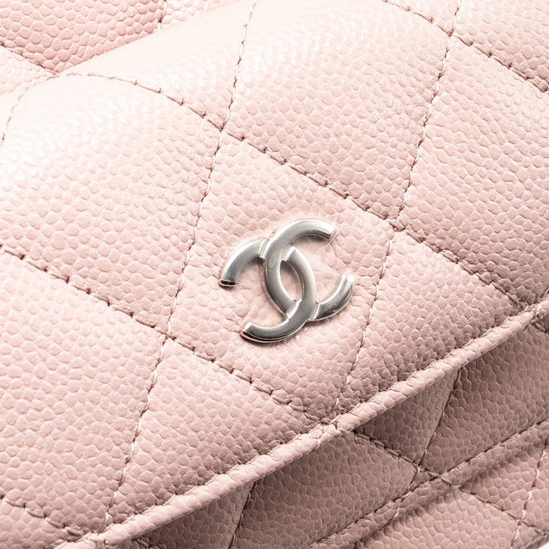 Chanel 24P Classic mini Backpack Caviar Light Pink SHW (Microchip)