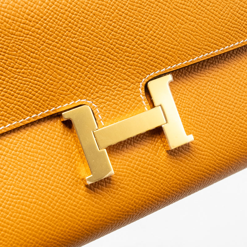Hermes Constance To Go Epsom Toffee GHW Stamp B