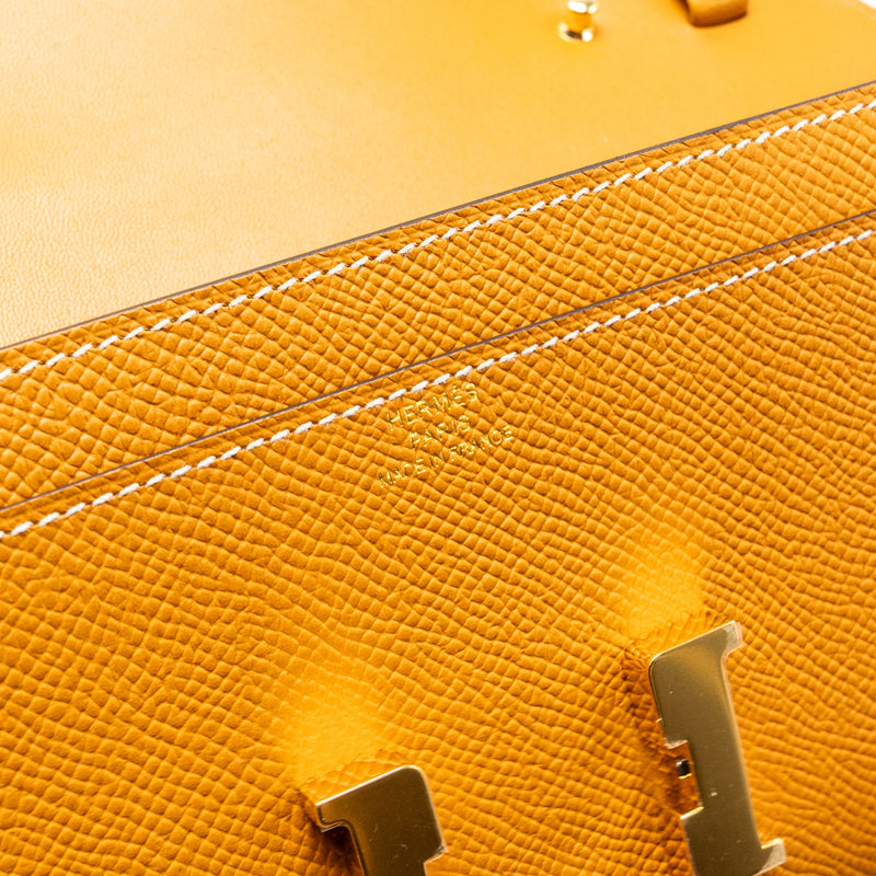 Hermes Constance To Go Epsom Toffee GHW Stamp B