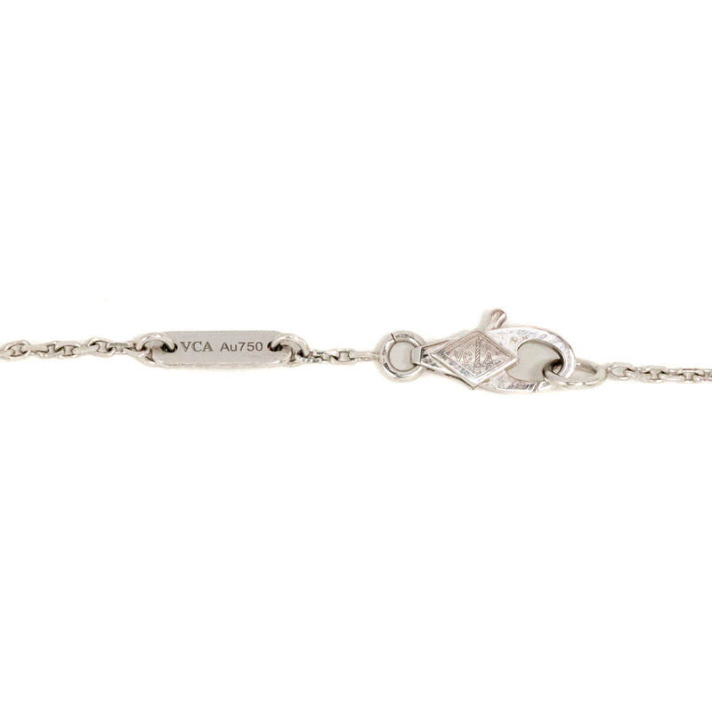 Van Cleef & Arpels Sweet Alhambra Bracelet 1 Motif White Gold, Diamonds