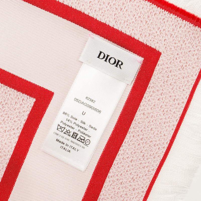 Dior Love Scarf Silk/Polyester White/Red/Black