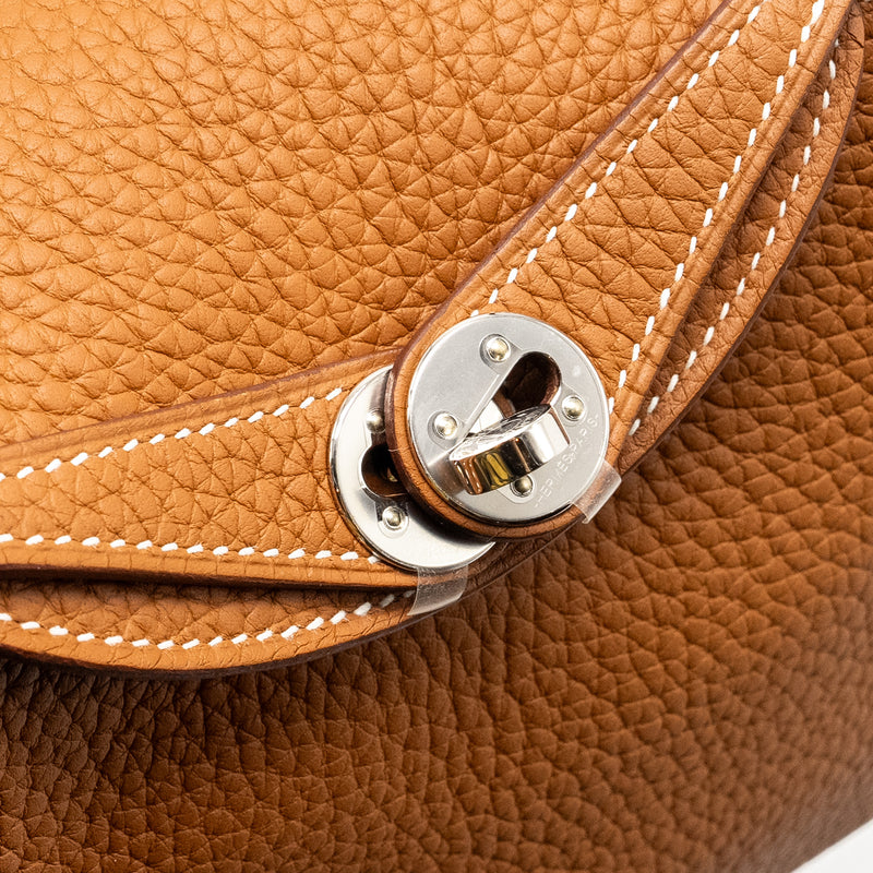 Hermes Mini Lindy Clemence GOLD SHW STAMP U