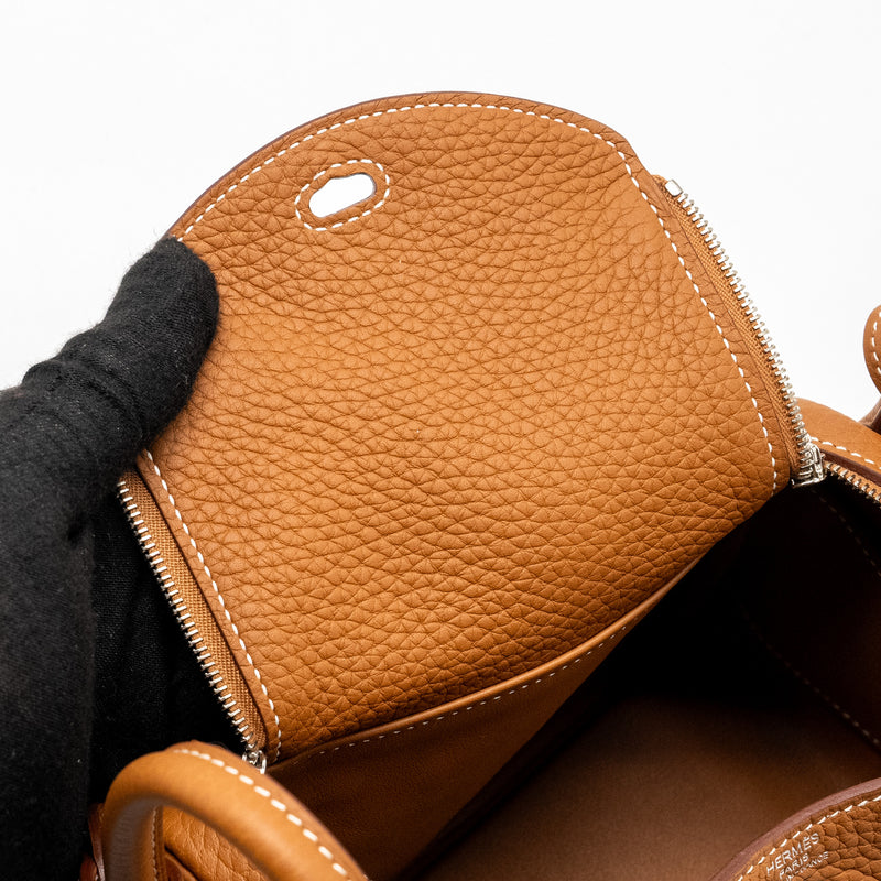 Hermes Mini Lindy Clemence GOLD SHW STAMP U