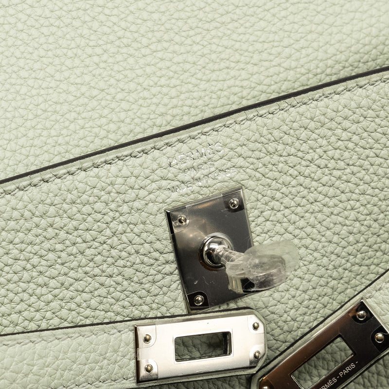 Hermes Kelly 25 Togo Gris Neve SHW Stamp B