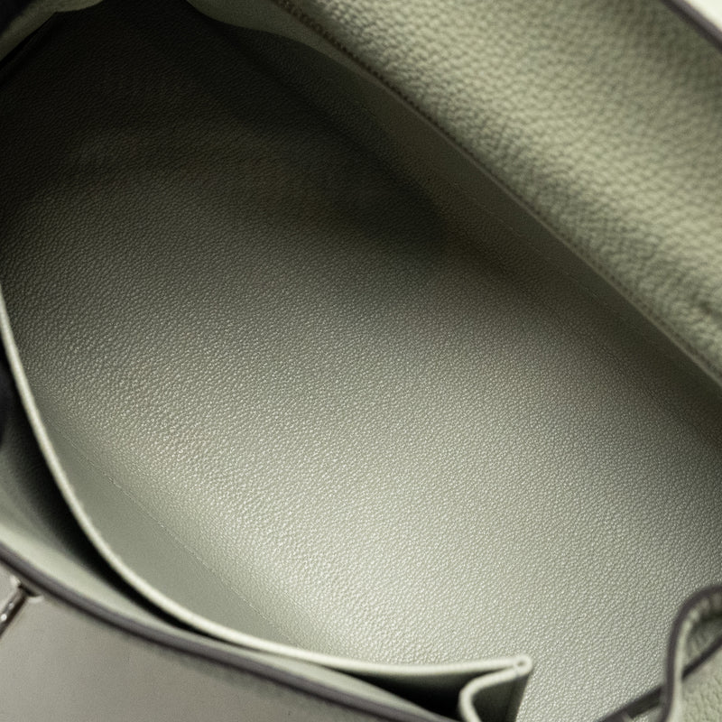Hermes Kelly 25 Togo Gris Neve SHW Stamp B