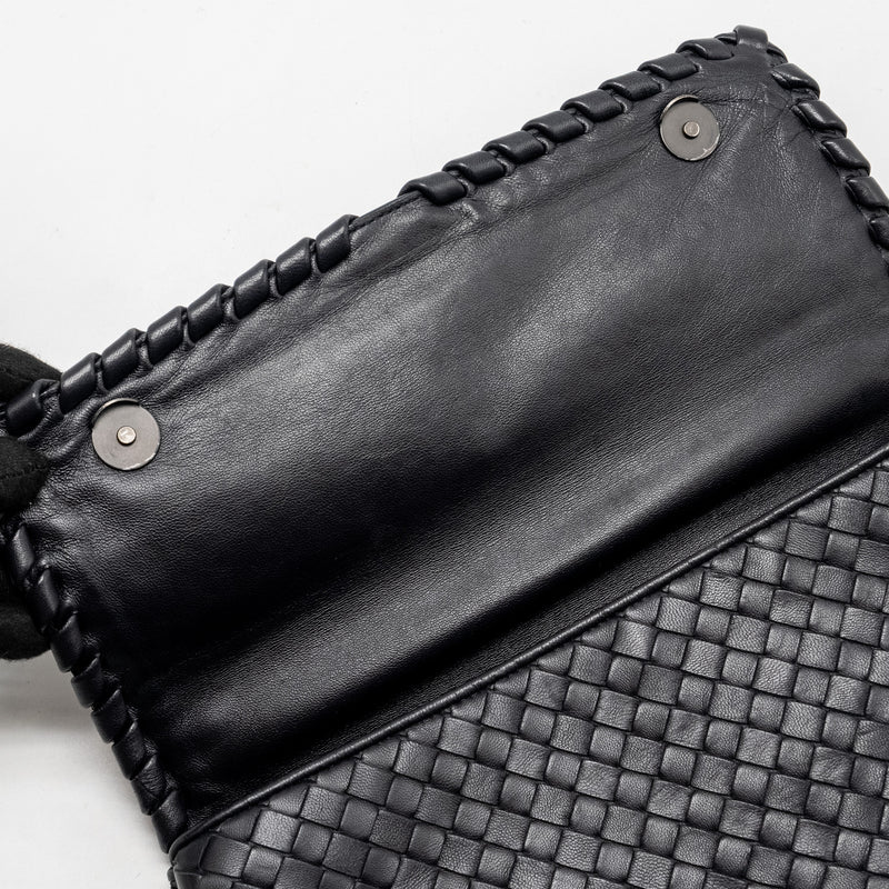 Bottega Veneta Olympia Bag Leather Black with Black Hardware