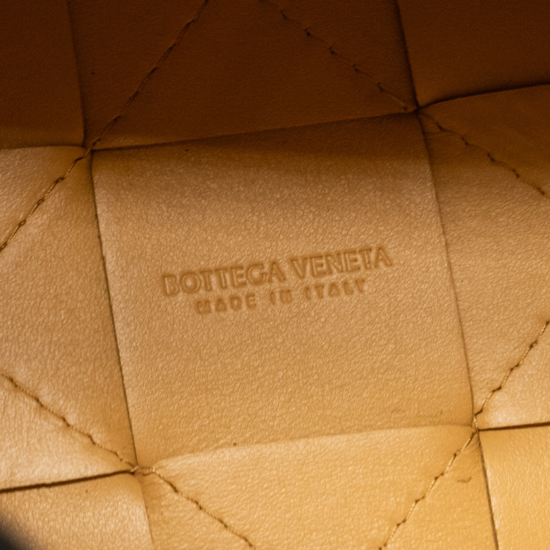 Bottega Veneta Small Cassette Cross-body Bucket Bag Lambskin Porridge