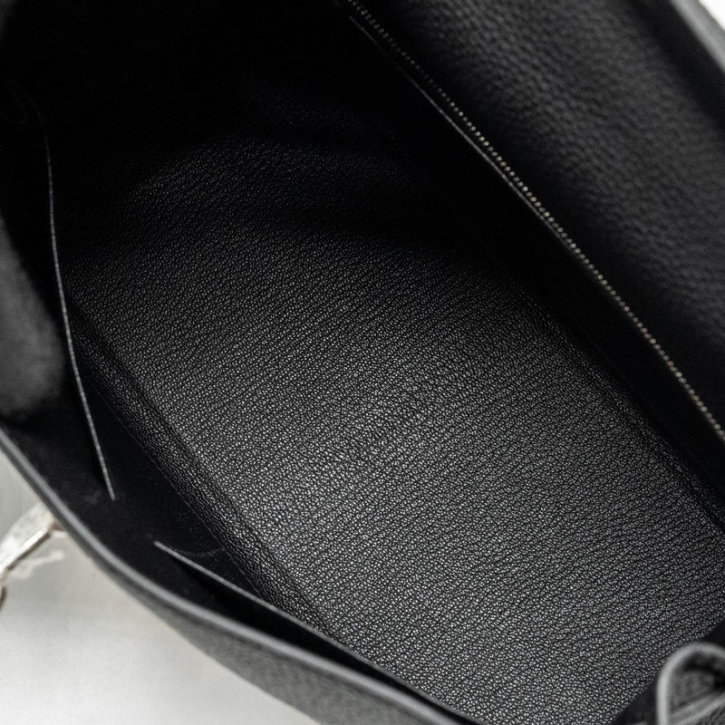 Hermes Kelly 28 Togo Black SHW Stamp W