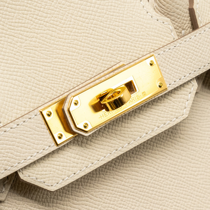 Hermes Birkin 30 Epsom Craie GHW Stamp B