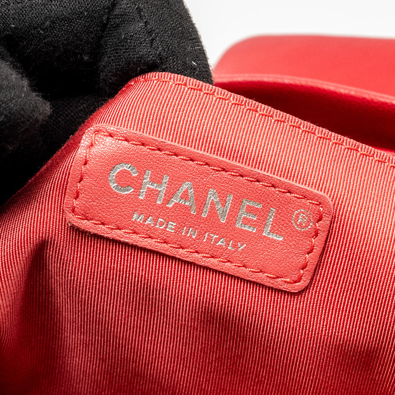 Chanel Small Urban Spirit Quilted Backpack Lambskin Red LGHW