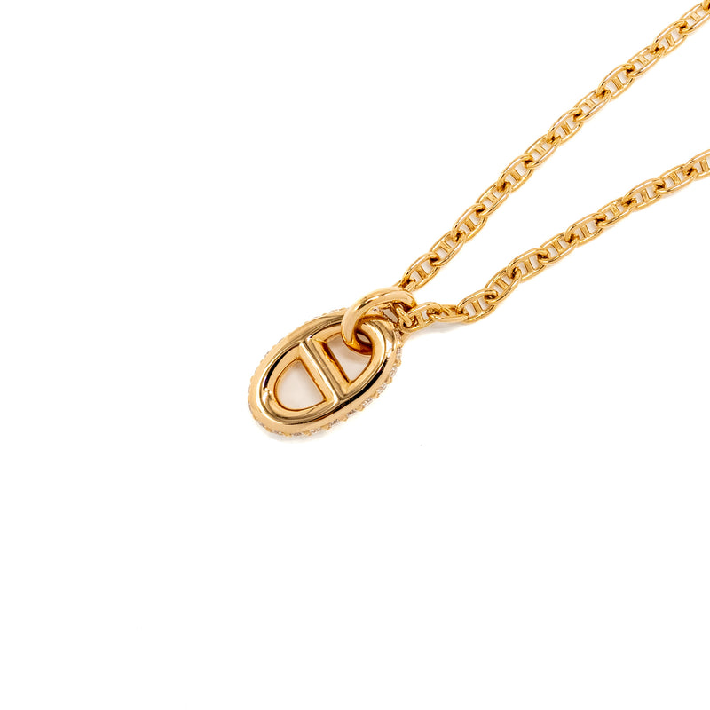 Hermes Farandole Pendant, Small Model Rose Gold,Diamonds