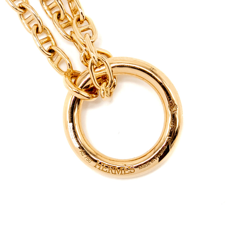 Hermes Farandole Pendant, Small Model Rose Gold,Diamonds