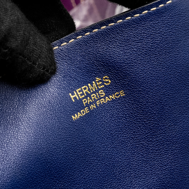 Hermes Double Sense 36 Swift blue obscures / anemon Stamp Square R