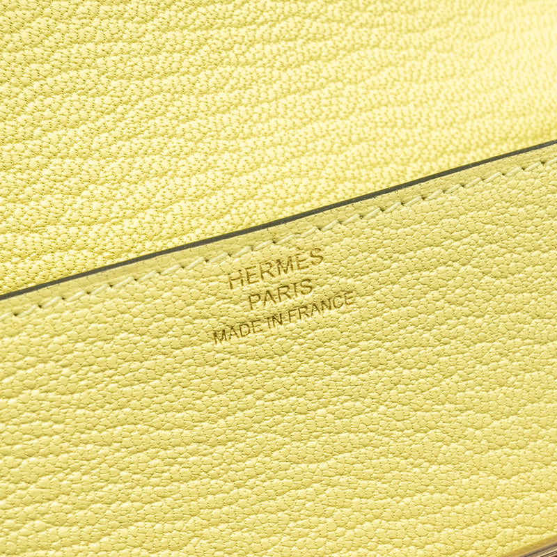 Hermes Roulis Slim Chèvre Mysore R9 Jaune Bourgeon LGHW Stamp B