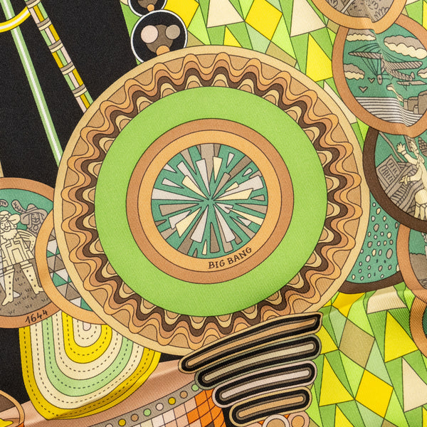 Hermes 90cm silk scarf big bang multicolour