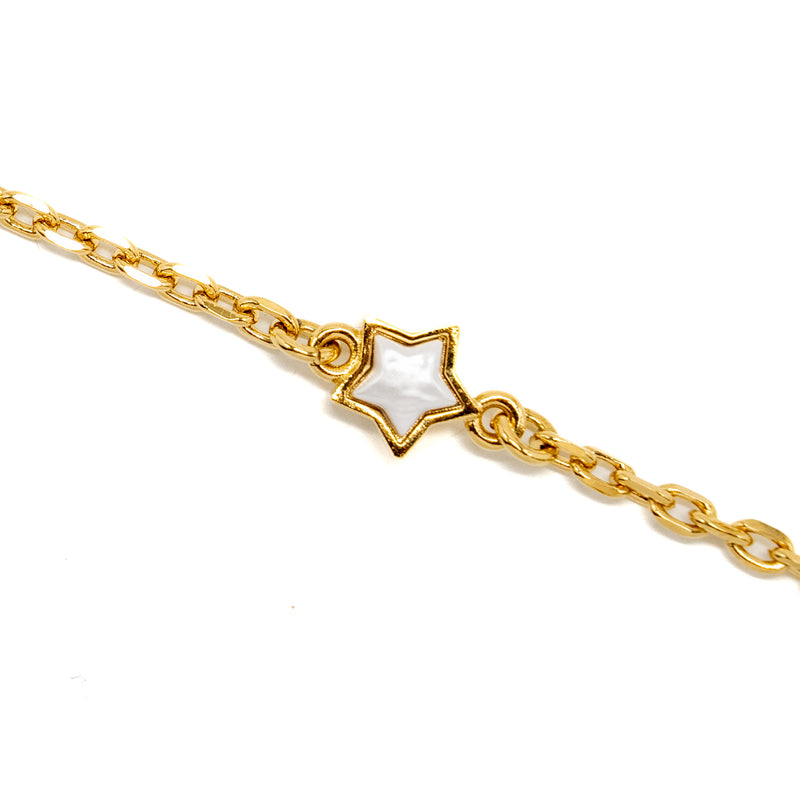 Chanel CC logo and star chocker / necklace gold tone