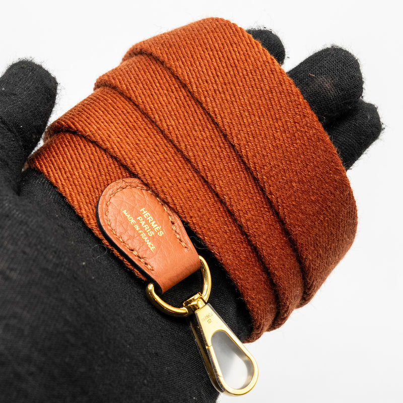 Hermes Mini Evelyne Clemence Cuivre GHW Stamp B