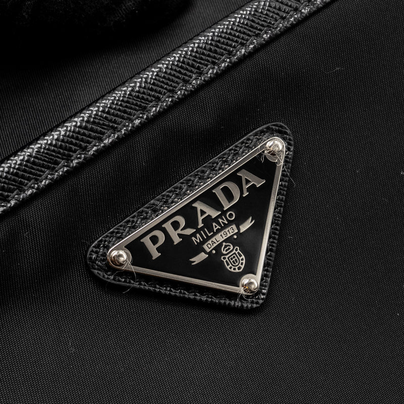 Prada Re-nylon Shoulder Bag Black SHW