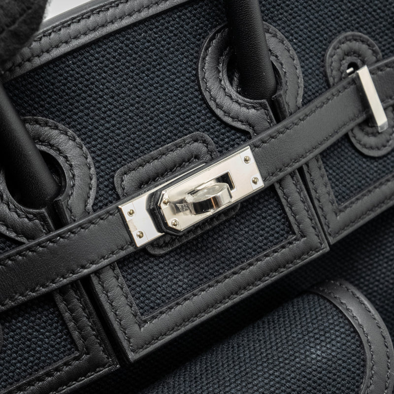 Hermes Birkin 25 Cargo Toile Geoland/Swift Black SHW Stamp B