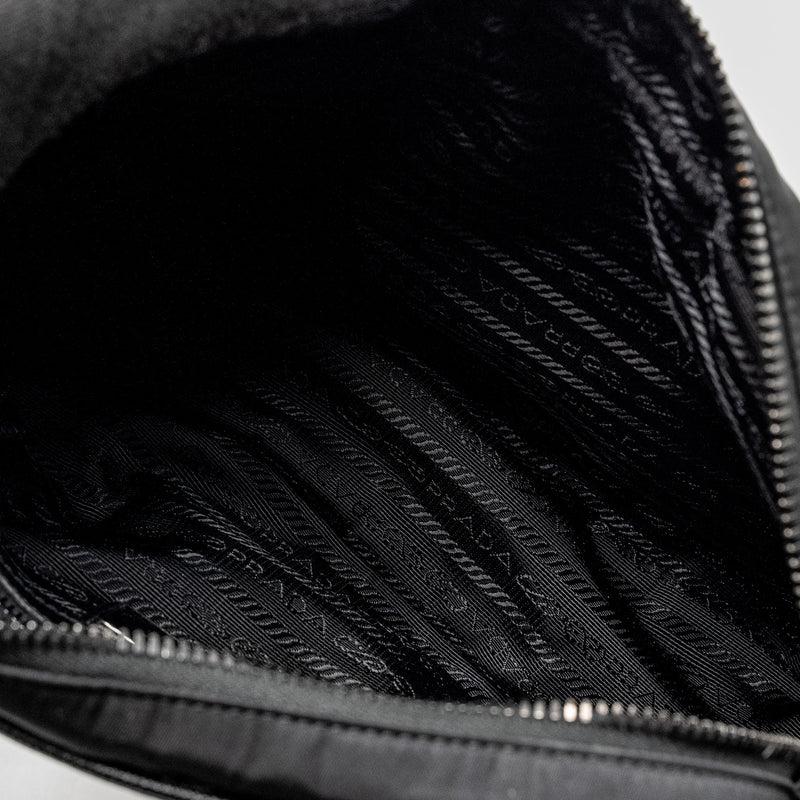 Prada Re-nylon Shoulder Bag Black SHW