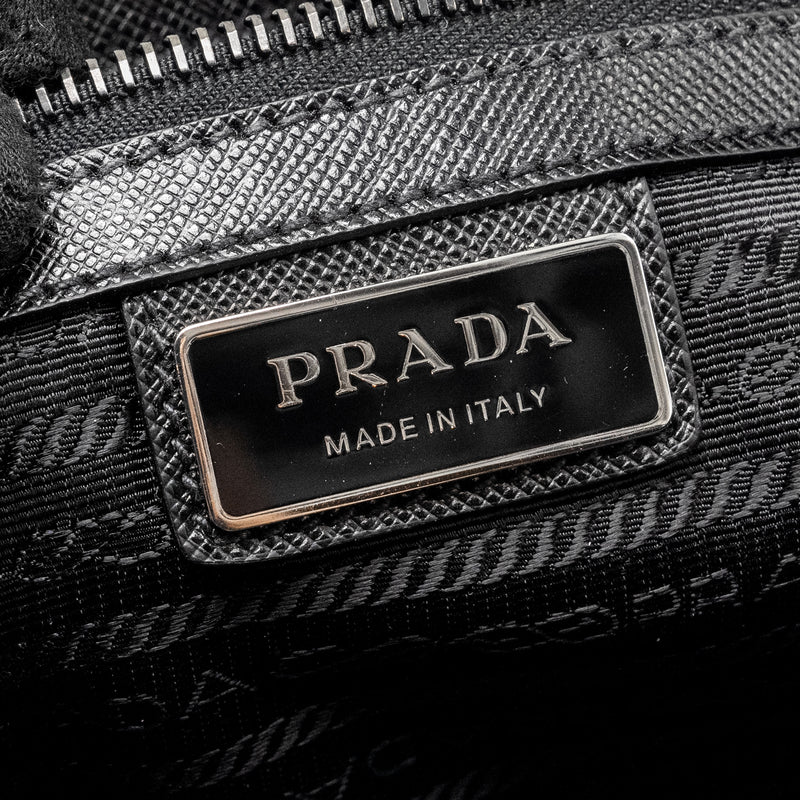 Prada Re-nylon Shoulder Bag Black SHW